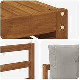  Set vanjskih sofa 7 kom. Prirodna i svijetlo siva | shoptok.hr