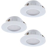 Eglo Vgradna LED svetilka Eglo Pineda (3 x 6 W, 3000 K, 7,8 x 3,5 cm, bela, 3 kos) Cene