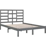 Posteljni okvir siv iz trdnega lesa 150x200 cm 5FT, (20643177) | Shoptok.si