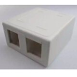 Utičnica nazidna blok sa 2 slota 50x50x30 SB-2P za sve tipove modula | ePonuda.com