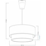  Brilagi-LED Visilica na sajli BOHO BOBO 1xE27/10W/230V Ø 40 cm tačkice bež/krem. | Eponuda.com