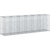  Gabionska dvignjena postelja 2 pcs srebrna 250 x 50 x 80 cm, (5000218505) | Shoptok.si