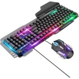 hoco. Tipkovnica+miška, igralni komplet, RGB osvetlitev, USB - GM12 | Shoptok.si