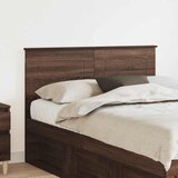 vidaXL Vzglavje z vzglavjem Rjav hrast 120 cm Konstruiran les | Shoptok.si