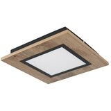 Globo LED stropna svjetiljka (12 W, D x Š x V: 30 x 30 x 4,5 cm, Crna, smeđa, Topla bijela) | shoptok.hr