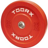  Olimpijski bumper pločati uteg Toorx 25 kg, crveni | shoptok.hr