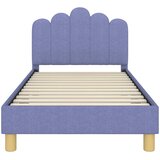  Krevet za djecu s uzglavljem Traper plava 80 x 160 cm Tkanina | shoptok.hr