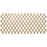 Proširiva rešetkasta ograda 2 pcs Svijetlosmeđa 100 x 105 cm