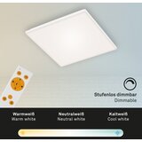 BRILONER 7378-116 - LED stropna svetiljka FRAMELESS LED/24W/230V, prigušiva + daljinski upravljač | Eponuda.com