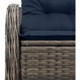  Vrtni kauč s jastukom s pohranom 121 x 62 x 69 cm poliratan | shoptok.hr