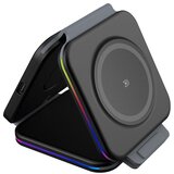 CEL-TEC W1 3u1 LED - Crni bežični sklopivi punjač | shoptok.hr