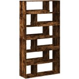 vidaXL Pregrada za prostor dimljen hrast 100x33x187,5 cm inž. les | Shoptok.si