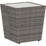 Bistro set za vrt 3 pcs Siva poliratan | shoptok.hr
