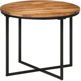  Stolić za kavu 55x55x45 cm od masivnog drva bagrema i željeza | shoptok.hr