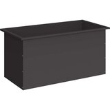  Vrtna posuda za sadnju s LED svjetlom Crna 50 x 100 x 48 cm Slike