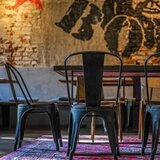 MID.YOU Stol Vantaggio Brush, Črna | Shoptok.si