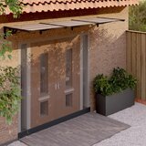 vidaXL Nadstrešnica za vrata crna 358 5x90 cm polikarbonatna | shoptok.hr