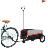 Prikolica za bicikl crno-crvena 30 kg željezna | shoptok.hr