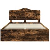  Konstrukcija postelje z vzglavjem Dimljeni oreh 150 x 200 cm, (5000102319) | Shoptok.si