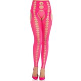 LEG AVENUE HOSIERY LEG AVENUE - STRAPLESS AND SEAMLESS OPAQUE STOCKINGS NEON PINK | Shoptok.si