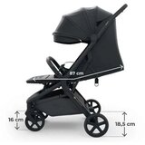 Kinderkraft kolica za bebe Nubi 3 Midnight Black, 0m+ Slike