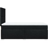  Krevet s oprugama i madracem crni 100 x 200 cm od tkanine | shoptok.hr