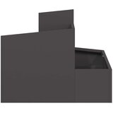  Vrtna saksija Crna 60 x 60 x 50 cm Čelična vrata | Eponuda.com