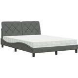  Krevet s madracem tamnosivi 140x190 cm od tkanine | shoptok.hr