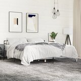 Furnova Posteljni okvir siva sonoma 200x200 cm inž. les in kovina, (21940267) | Shoptok.si