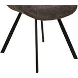 CARRYHOME stol, kovina, tekstil antracit, črna | Shoptok.si