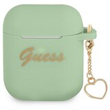 Guess GUA2LSCHSN AIRPODS 1/2 COVER ZIELONY/GREEN SILICONE CHARM HEART COLLECTION, (21834850) | Shoptok.si