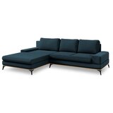 Windsor & Co Sofas Petrolej modra raztegljiva sedežna garnitura Windsor & Co Zofe Planet, levi kot | Shoptok.si