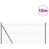 Euro Ograđivanje s Betonskom Bazom 10 x 1 m Siva Mreža | shoptok.hr