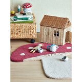 Bloomingville Mini Crveni vunen dječji tepih 85x90 cm Mushroom – | shoptok.hr