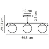 Nordlux Luster na stalku GRANT 3xE14/25W/230V zlatna | Eponuda.com
