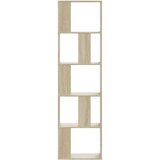  Regal za knjige s 5 razina boja hrasta 45x23,5x162,5 cm drveni | Eponuda.com