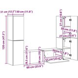 3 pcs Betonski sivi | shoptok.hr