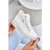 Big Star Insulated women's sneakers with stitching white Cijene