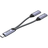 ADAPTADOR DE CABO DE ÁUDIO UNITEK USB-C PARA CONECTOR DE 3,5 MM PARA CELULAR, LAPTOP E TABLET 2, (5000261410)