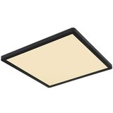 Globo LED stropna svjetiljka Sapana (18 W, D x Š x V: 29,4 cm x 29,4 cm x 25 mm, Crna) | shoptok.hr