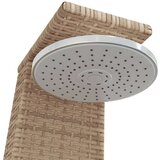 vidaXL vanjski tuš bež 55x60x224 cm od poliratana i bagremovog drva | shoptok.hr