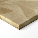 Slika - Botanical Motif with Leaves and Vines in Sand Colors 90x60 Na talijanskom platnu | shoptok.hr