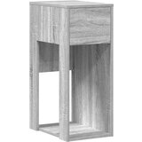 vidaXL Tower stalak za računalo s ladicom boja sivog hrasta 30x44x74cm | shoptok.hr