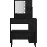  LED Set Toaletnog Stola 2 pcs Crni hrast Konstruirano drvo | shoptok.hr