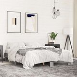 vidaXL Okvir za krevet boja hrasta 150x200cm konstruirano drvo i metal | shoptok.hr