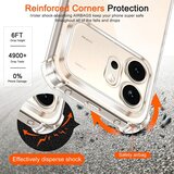 Techsuit Shockproof Clear Silicone prozirna maskica otporna na udarce za Honor 600 | shoptok.hr