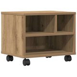 vidaXL Stojalo za tiskalnik z kolesi, umetni hrast, 41x32x33,5 cm | Shoptok.si