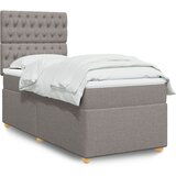  The Living Store Box spring postelja z vzmetnico taupe 90x190 cm blago - Box Spring Postelja, (21496644) | Shoptok.si