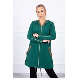 Kesi Sweatshirt with decorative belt green Cijene