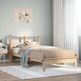 vidaXL Krevet s regalom za knjige bez madraca 100 x 200 cm od borovine Cijene